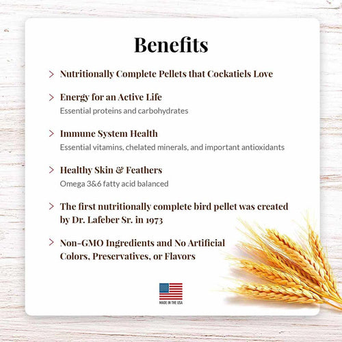 Lafeber Company Premium Daily Diet Pellets Cockatiel Pellets