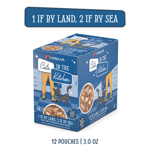 Weruva Cats In the Kitchen 1 If by Land 2 If by Sea Pouches Wet Cat Food