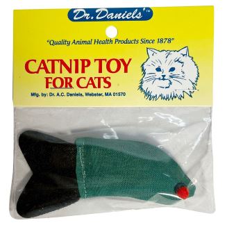 Dr. Daniels Catnip Fish 100% Filled Cat Toy (1 pk)
