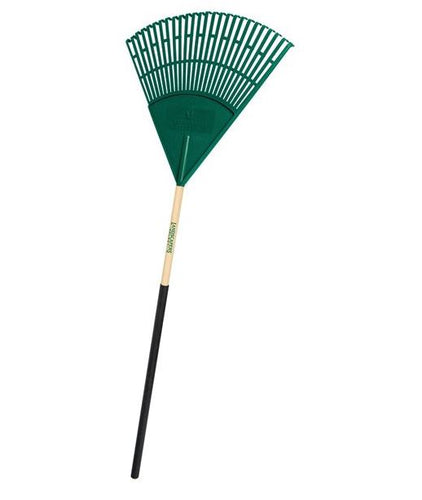 Landscapers Select Lawn/Leaf Rake Poly Tine Wood Handle (48 L Handle 26 Tines)