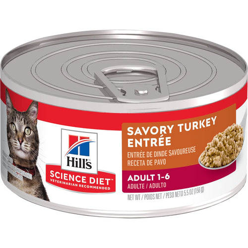 Hill s Science Diet Adult Savory Turkey Entr e Cat Food