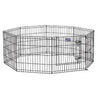 Pet Exercise Pen, Black, 36-In.