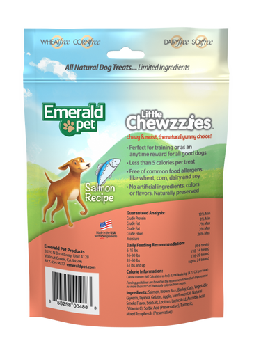 Emerald Pet Little Chewzzies Salmon Recipe Dog Treats