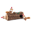 ZippyPaws Holiday Burrow Yule Log Puzzle Dog Toy