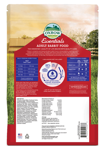 Oxbow Essentials - Adult Rabbit Food