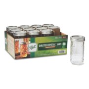 Ball® Quilted Crystal Jelly Jars & Lids, Regular Mouth