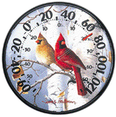 THERMOMETER CARDINALS 12 1/2 IN