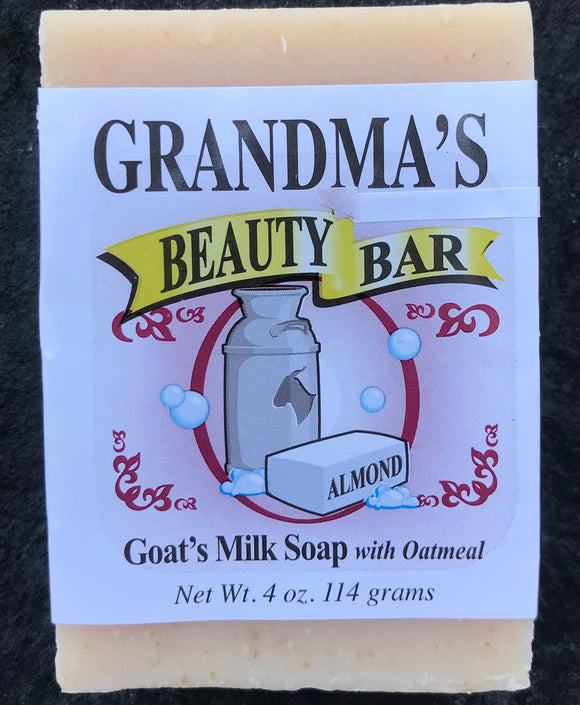 GRANDMA'S Beauty Bar with Goat's Milk, 4.0 oz. Almond