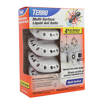 TERRO® Multi-Surface Liquid Ant Baits – 4 Discreet Bait Stations