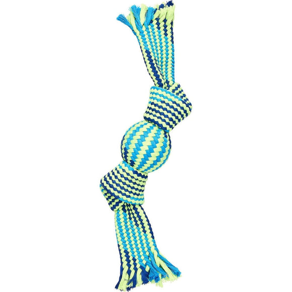 SPOT COLORFUL ROPE SQUEAKER BALL
